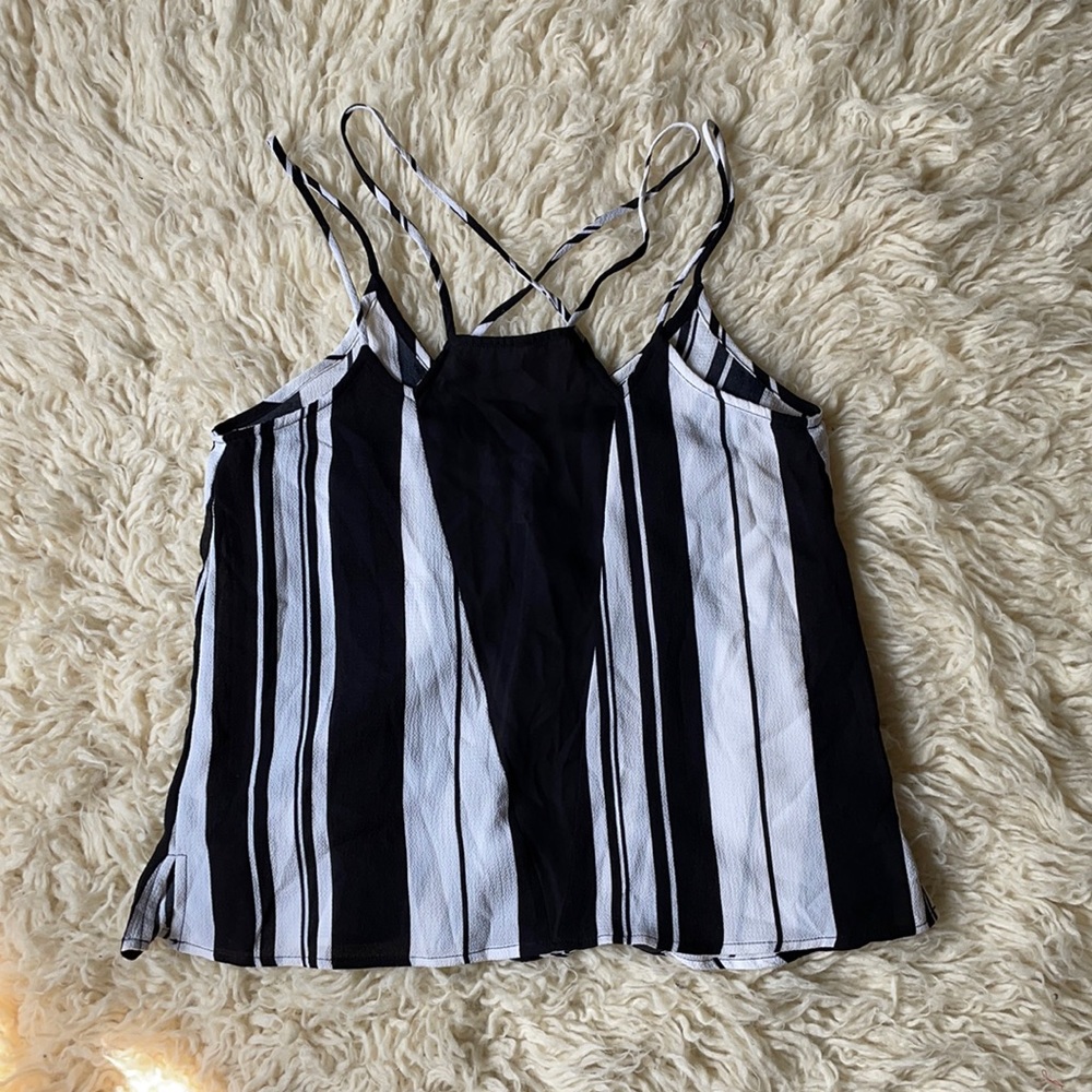 Flowy Black and white Tank Nordstrom Sz S